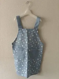 ☆水玉 ドット柄 エプロン&三角巾 150㎝☆