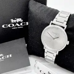 新品 COACH コーチ 腕時計 【ペリー PERRY】ラインストーン シルバー