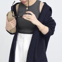 【Deuxieme Classe】Twins ニット ジャケット フリーサイズ