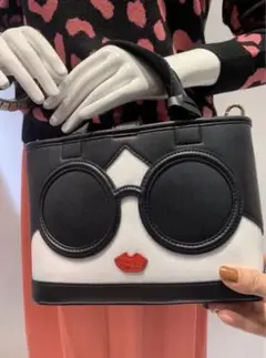 Alice Olivia ステイシーフェイスモチーフ クロスボティートートバッグ