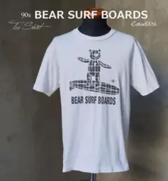 90s BEAR SURF BOARDS 白 B.S.B 78 半袖 Tシャツ