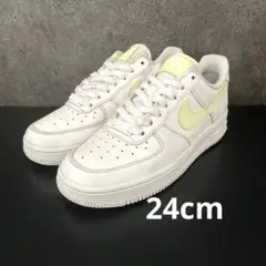 最終値下げ　ナイキ　エアフォース1ロー　ホワイト/ライトグリーン　24cm