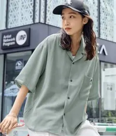 KANGOL　カンゴール　リラックスオープンカラーシャツ　メンズ　レディース