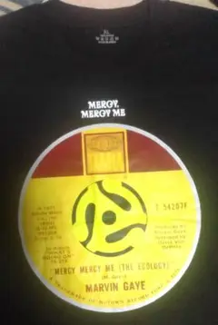 Marvin Gaye 「Mercy Mercy Me」レコードTシャツXL
