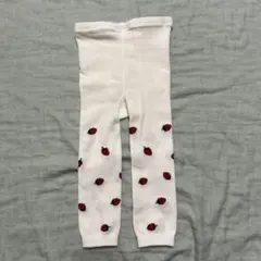 未使用　西松屋　イチゴ柄タイツ　80