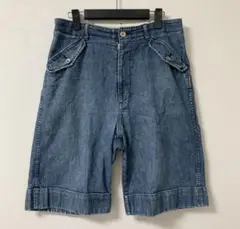 トリコ コムデギャルソン デニム サルエル ワイド ショートパンツ ショーツ