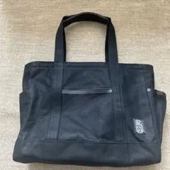 蝋引き帆布生地トートバッグ　新品未使用品