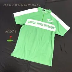 DANCE WITH DRAGON ／ハイネックポロシャツ ハーフジップ