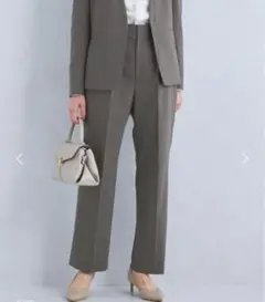 カチリラ ストレート パンツ ウォッシャブル・ストレッチ・防シワ 36サイズ