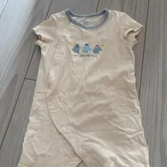 鳥プリントロンパース 80cm 半袖　西松屋