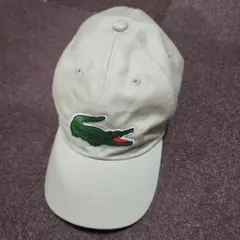 LACOSTE ベージュキャップ フリーサイズ