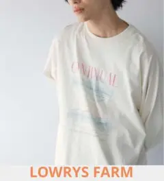 [LOWRYS FARM] ユニセックス カコウ バンドロンT M オフホワイト