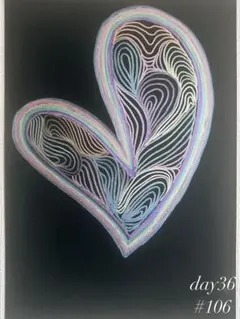 #106 抽象画 原画 A4
