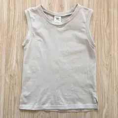 デビロック キッズ タンクトップ ノースリーブ トップス ベージュ 100cm