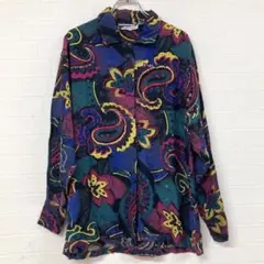216 古着 90s SOUTHERN COMFORTS ペイズリー柄シャツ
