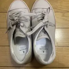 LANVIN べ－ジュしスニーカー