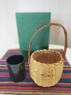 茶道具 花籠 さざえ籠 掛籠 花入