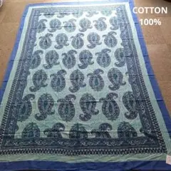 インド綿100%ethnicマルチカバーシングルサイズ☆新品