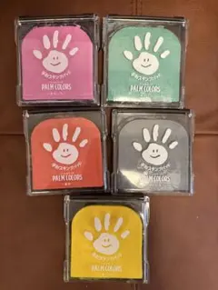 手形スタンプパッド パームカラーズ PALM COLORS 5個セット