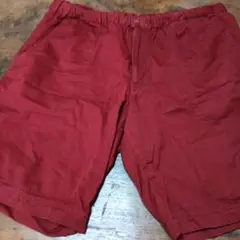 UNIQLO　綿ショートパンツ ゴムウエスト　深紅
