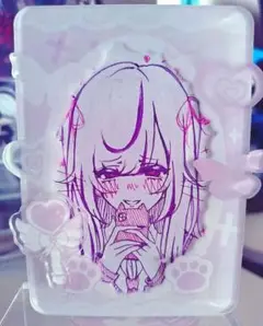 萌え絵 トレカサイズ 手描きイラスト ヤンデレちゃん