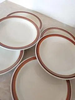 レトロ　陶器の皿 6枚セット