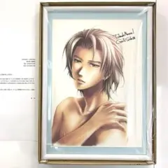 ときめきメモリアル　GS VISA 直筆サイン　額装イラスト　紺野玉緒　設楽聖司 ときめきメモリアル GS VISA 直筆サイン 額装イラスト 紺野玉緒