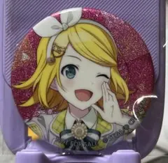鏡音リン グリッター缶バッジ 特典