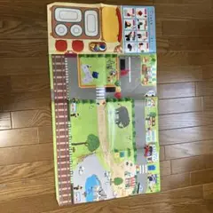 こどもチャレンジ プレイマット 街の風景 デザイン
