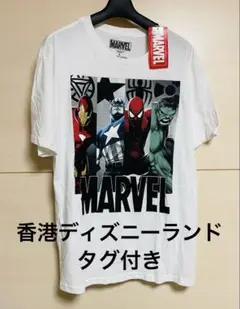 MARVEL マーベル　アベンジャーズ　Tシャツ 香港ディズニーランド　白　S