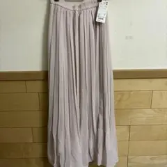 ユニクロ　ハイウェストシフォンプリーツスカート