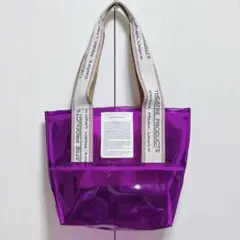THEATRE PRODUCTS クリア トートバッグ M パープル PVC