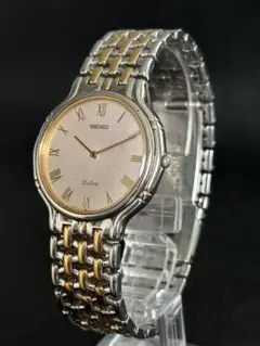 SEIKO Dolce ドルチェ ゴールド コンビ 2針 クォーツ オニキス