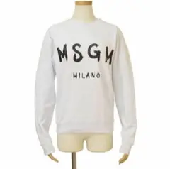 【新品】MSGM ロゴ スウェットトレーナー ホワイト