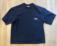CAHLUMN ヘビーウェイト ポケットTシャツ ネイビー M