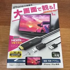 HDMI変換アダプター 1m iPhone/iPad専用