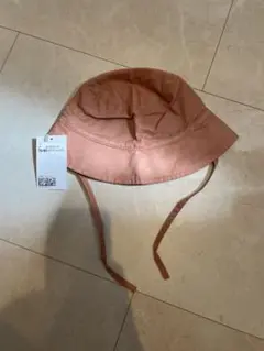 h&m コットン オレンジ バケットハット