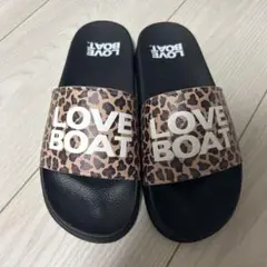 LOVE BOAT サンダル　スリッパ　ヒョウ柄　ラブボート　みちょぱ