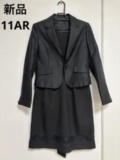 新品　ブラック　フォーマル　ワンピーススーツBRACK GALLERY 11号