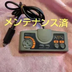 【メンテナンス済】PCエンジン用コントローラー（グレー×オレンジ）
