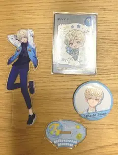 緋八マナ　ハーフアニバーサリー　アクリルスタンド バッジ カード セット