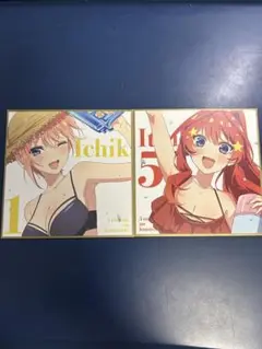 五等分の花嫁 映画特典 ミニ色紙 水着 中野一花 中野五月