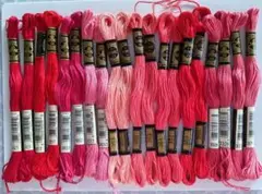 特価DMC 赤系刺繍糸 10色20本セット(1)