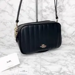 【新品・未使用】COACH ショルダーバッグ キルティング ブラック