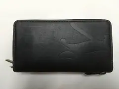 Norton ノートン Wファスナー ラウンドジップ (長財布) ブラック