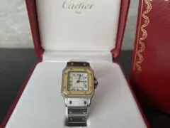 美品 Cartier サントス SM 自動巻き 国際保証 ヴィンテージ