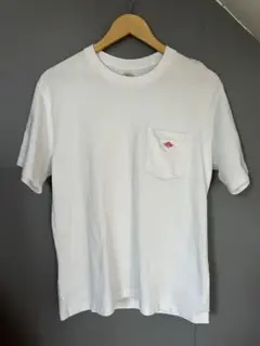 ダントン ホワイト Tシャツ 左胸ポケット付き　サイズ38