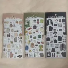 Girl's Closet ステッカーセット 3枚