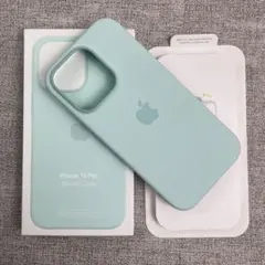 「新品未使用」iPhone 16 Pro シリコンケース ミントグリーン