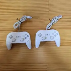 2個セット　動作未確認　Wii クラシックコントローラー　ホワイト